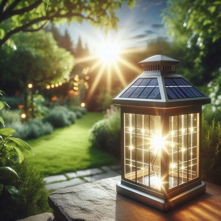 Садовий ліхтарик на сонячній батареї Зорепад